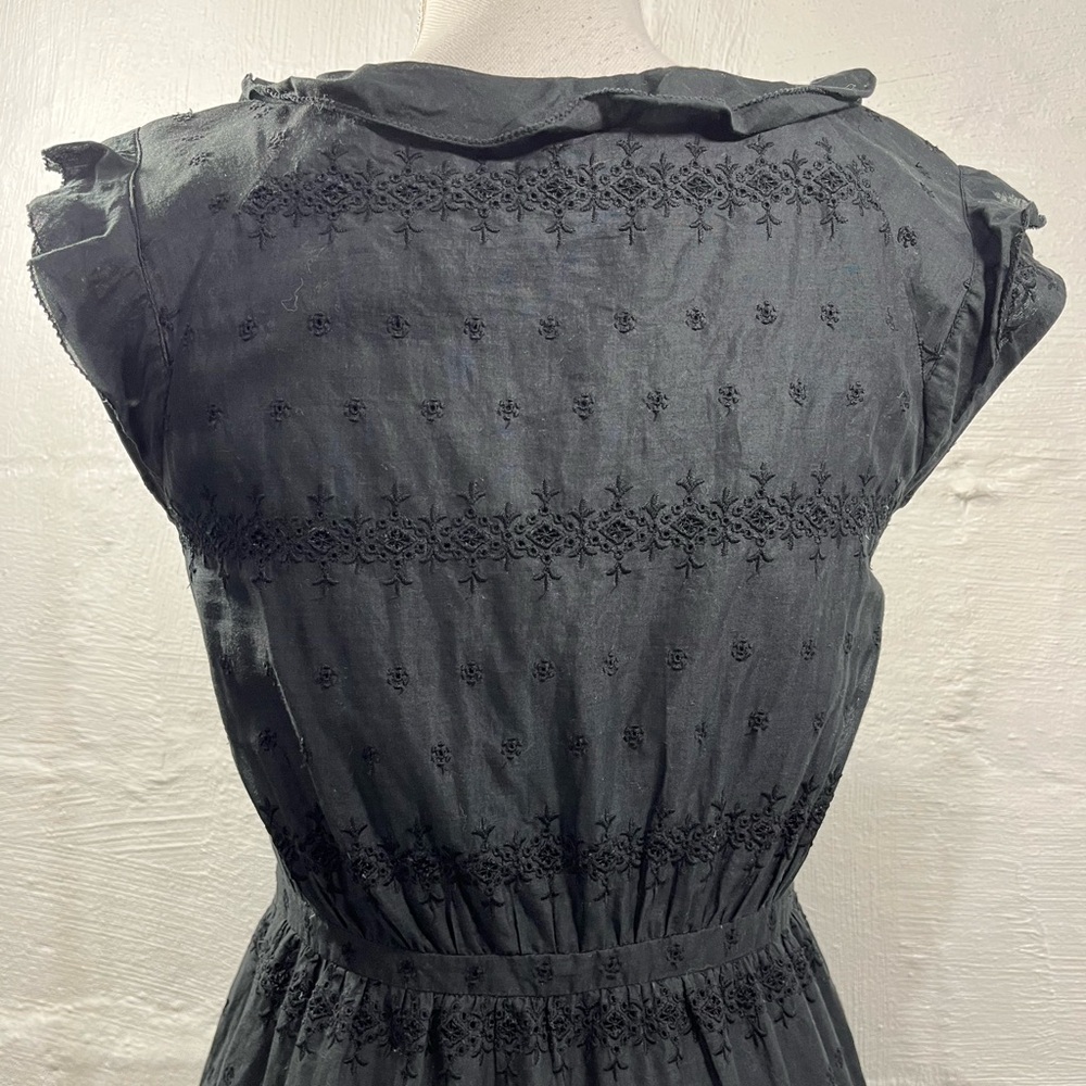 J. CREW LITTLE BLACK DRESS WITH RUFFLE DETAIL - Picture 6 of 16